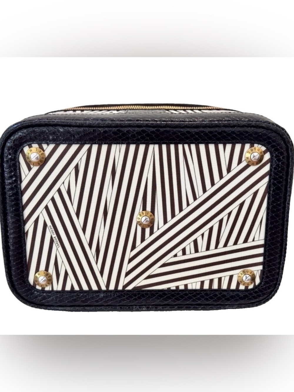 New York Icon Henri Bendel W57th Street Train Case in Disturbed Pattern - Picture 6 of 15